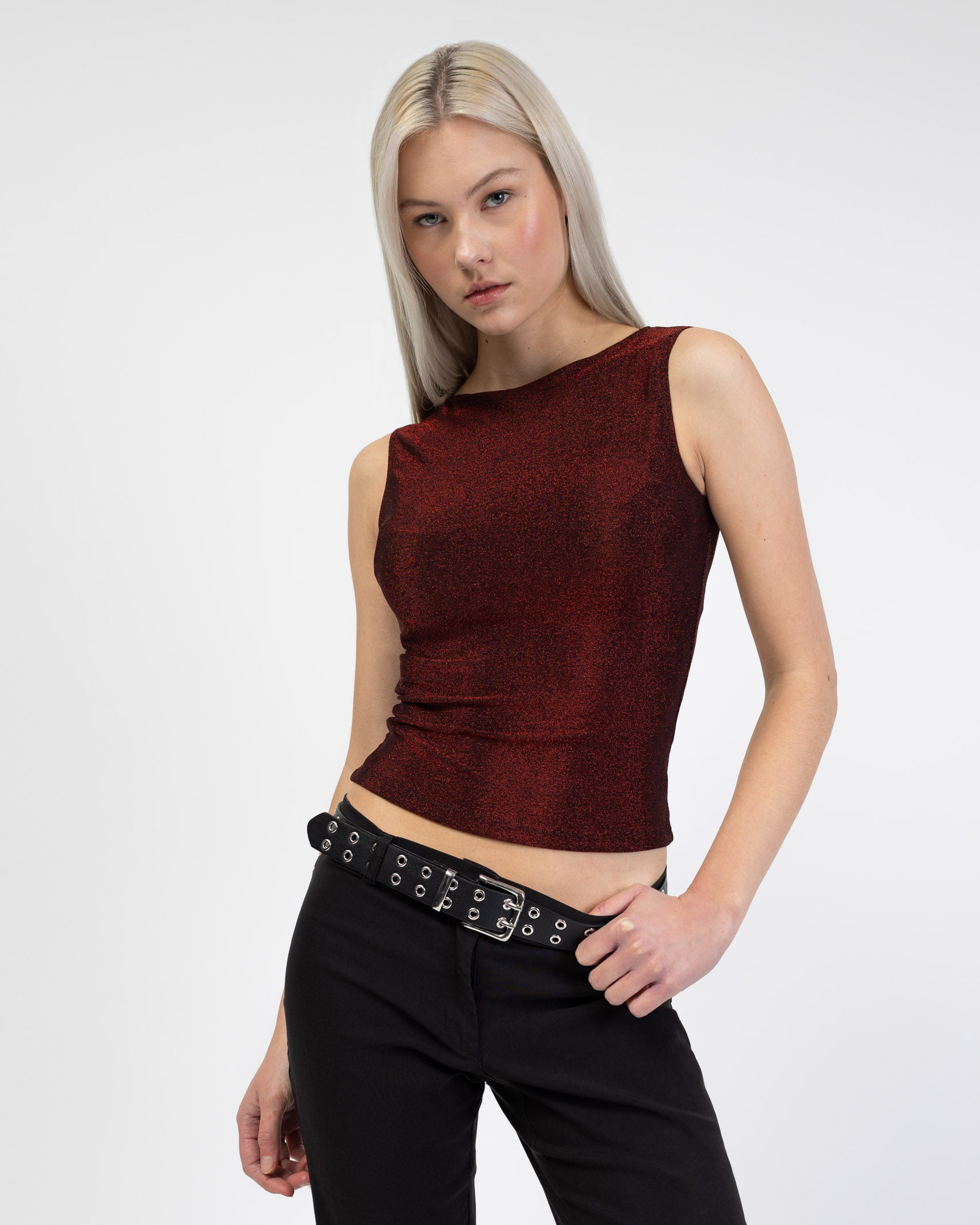 Top mit Glitzer