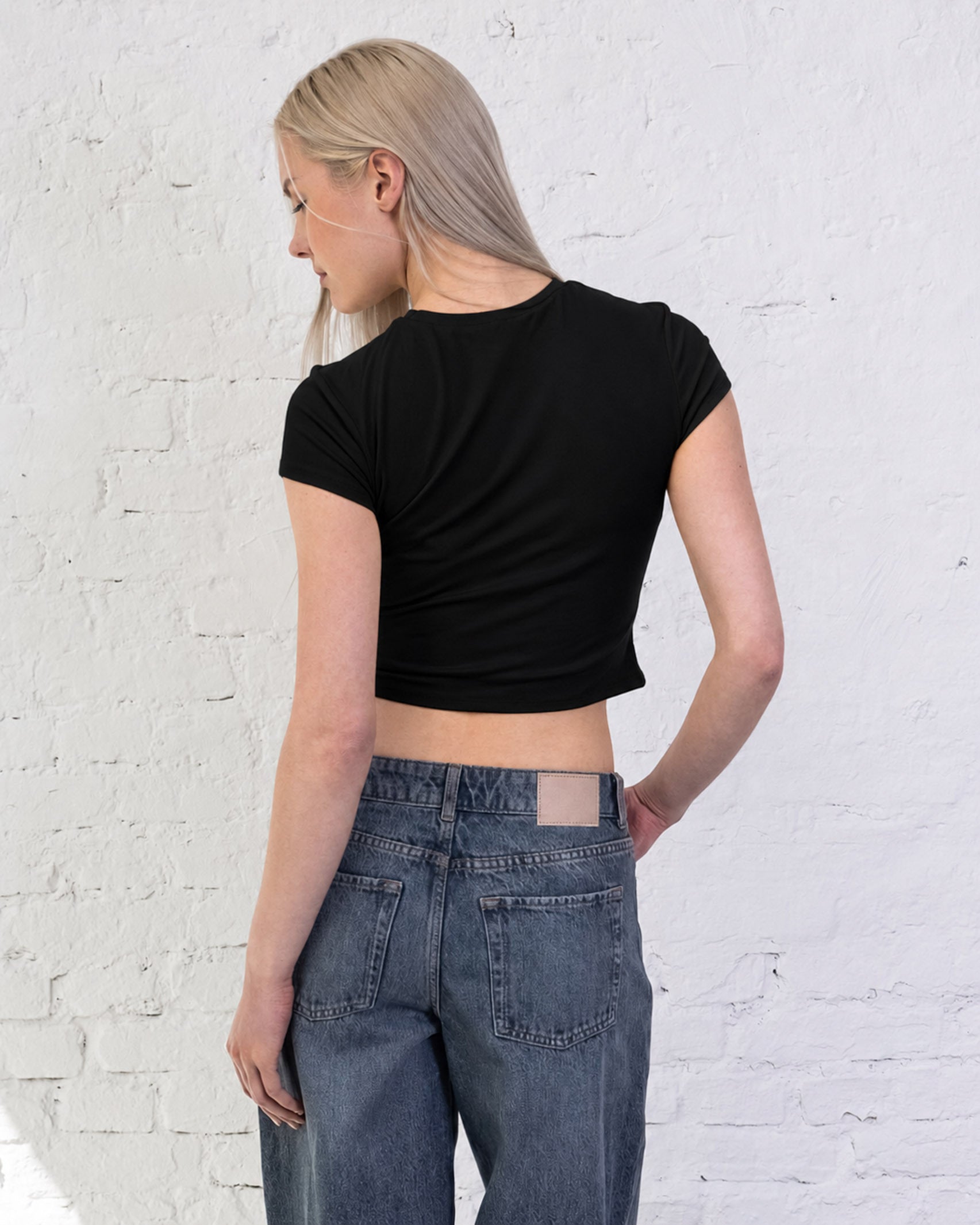 Weiches Crop T-Shirt