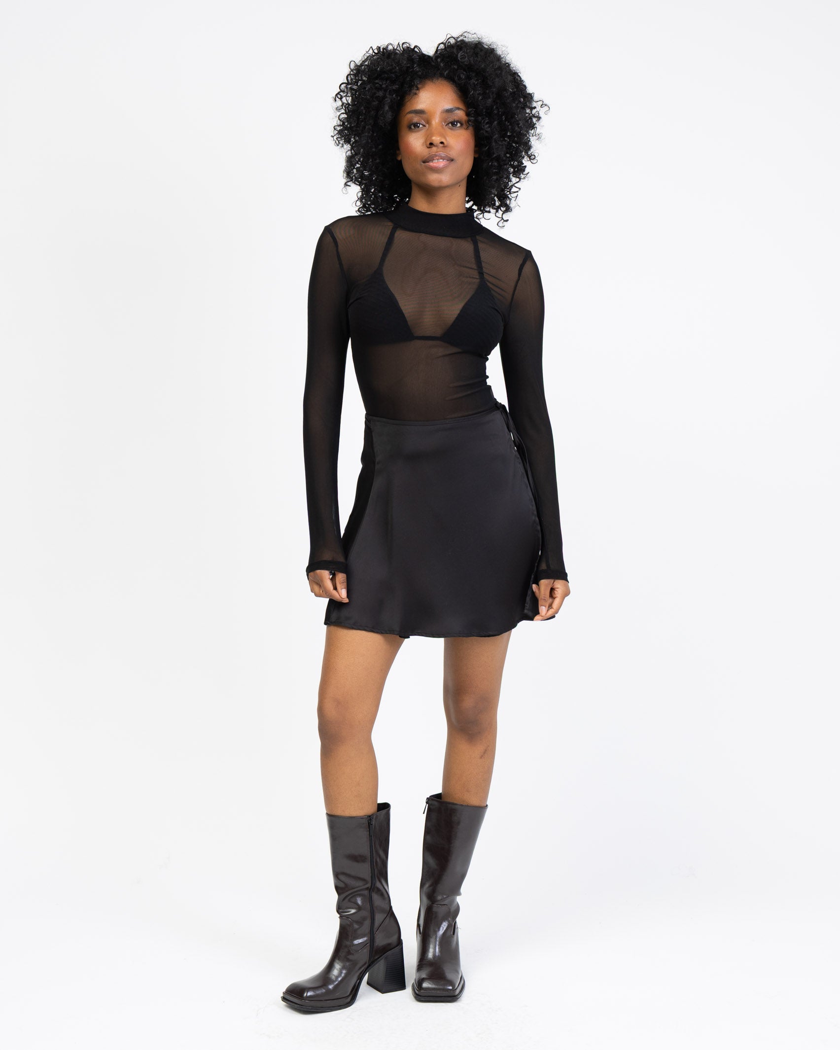 Langarm Mesh Body