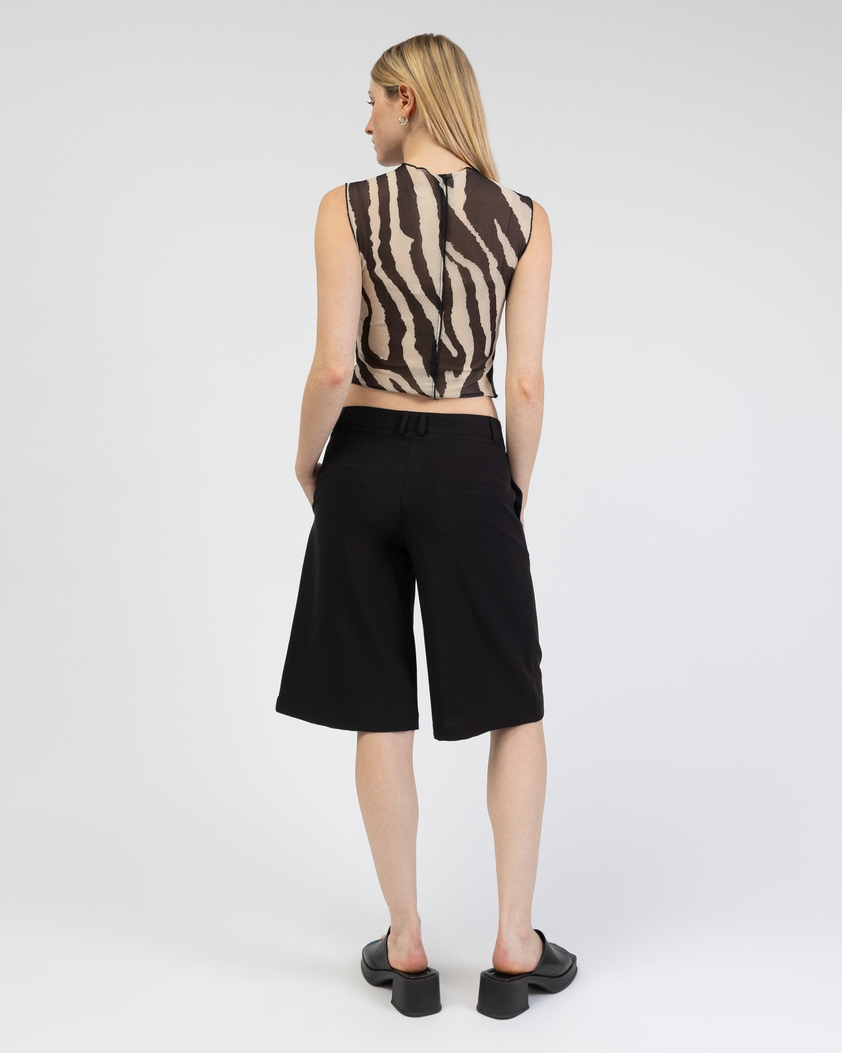 Mesh Top mit gecracktem Muster