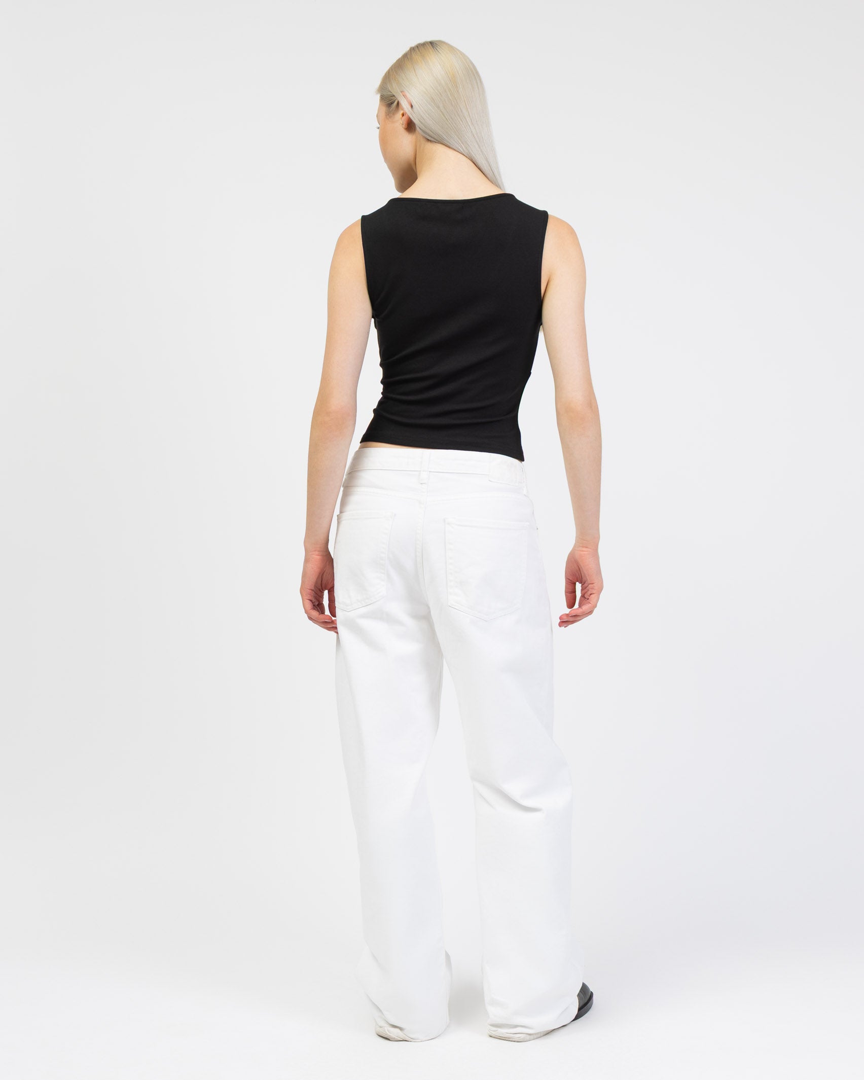 Basic Top mit V-Ausschnitt