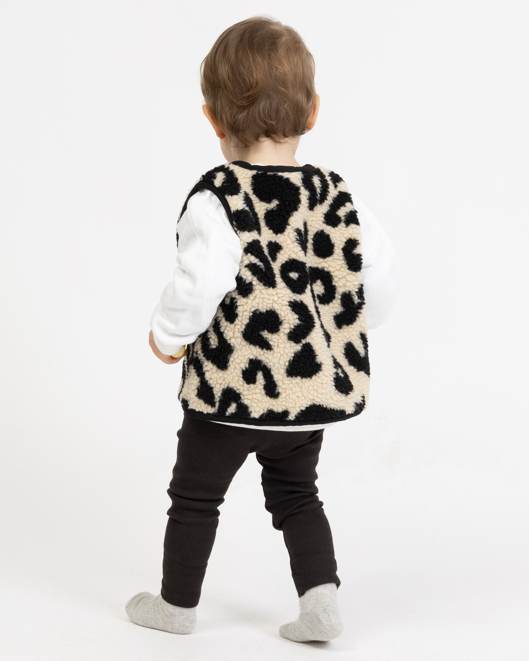 Teddy Kinderweste mit Leoprint