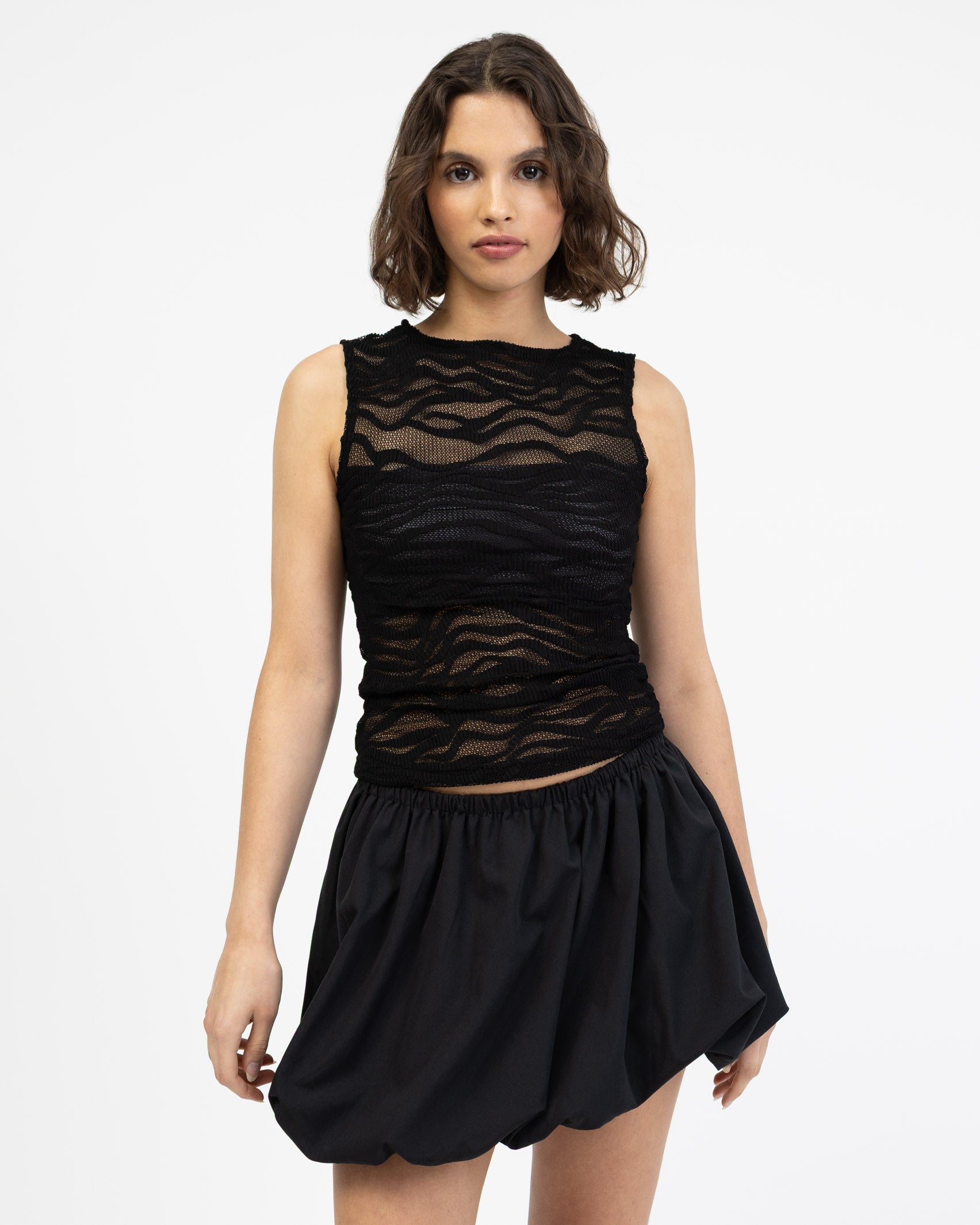 Top mit Animalprint