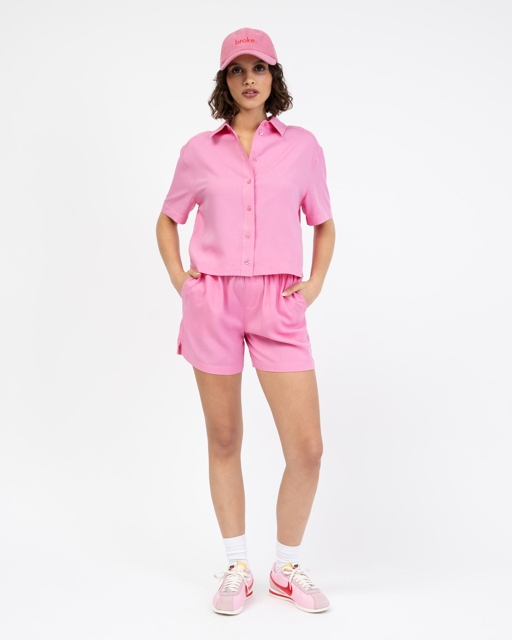 Schlichte Shorts aus Viskose
