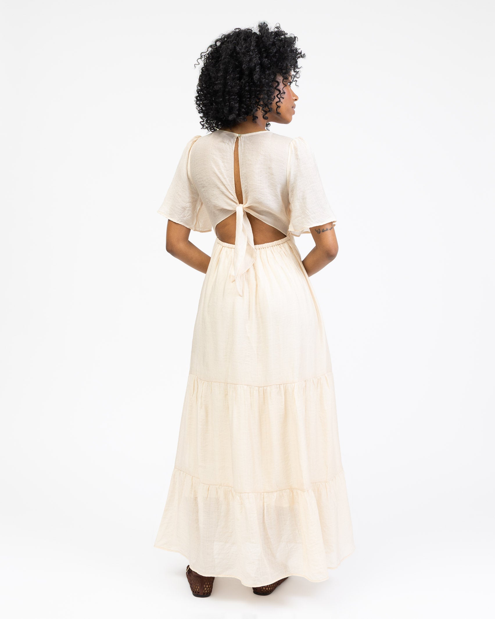 Luftiges Sommerkleid mit Seidenanteil