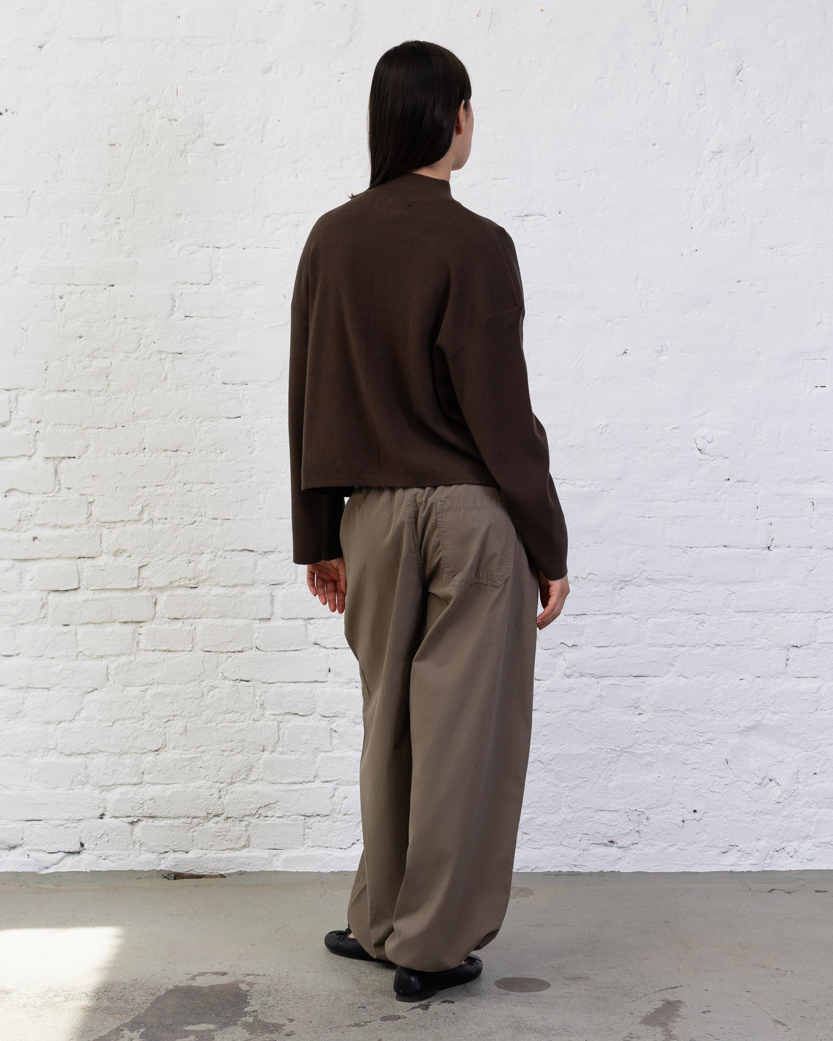 Weicher Pullover mit Stehkragen