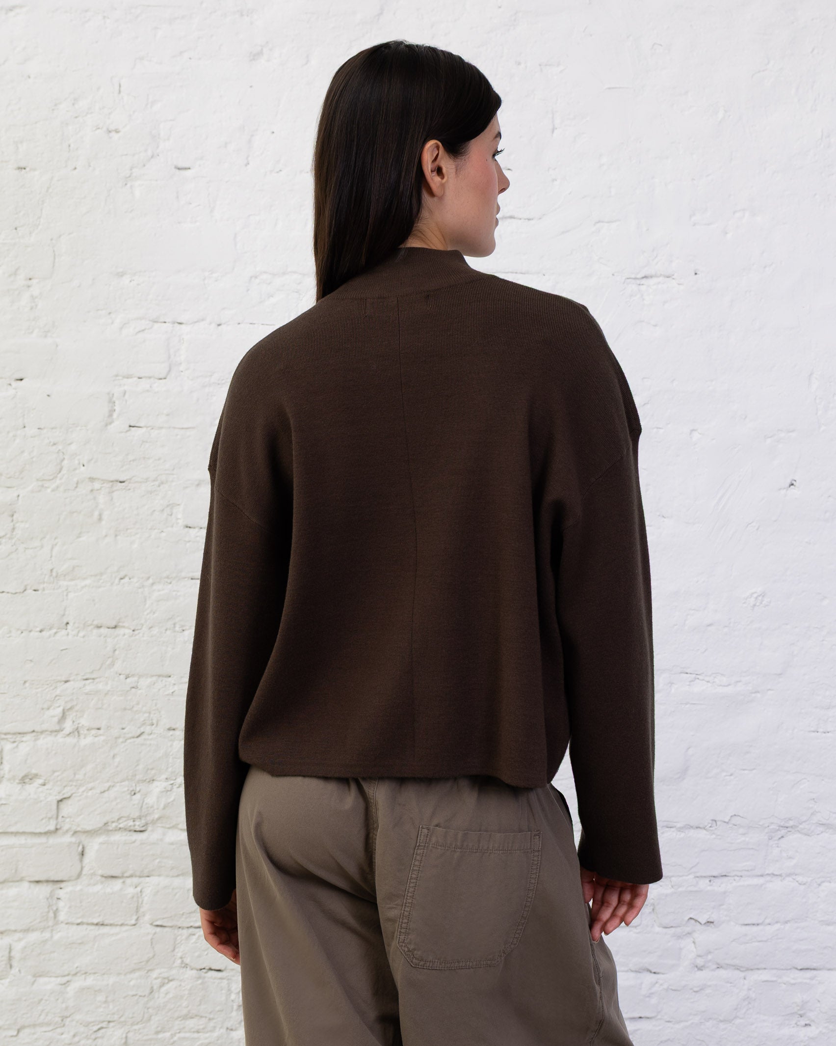 Weicher Pullover mit Stehkragen