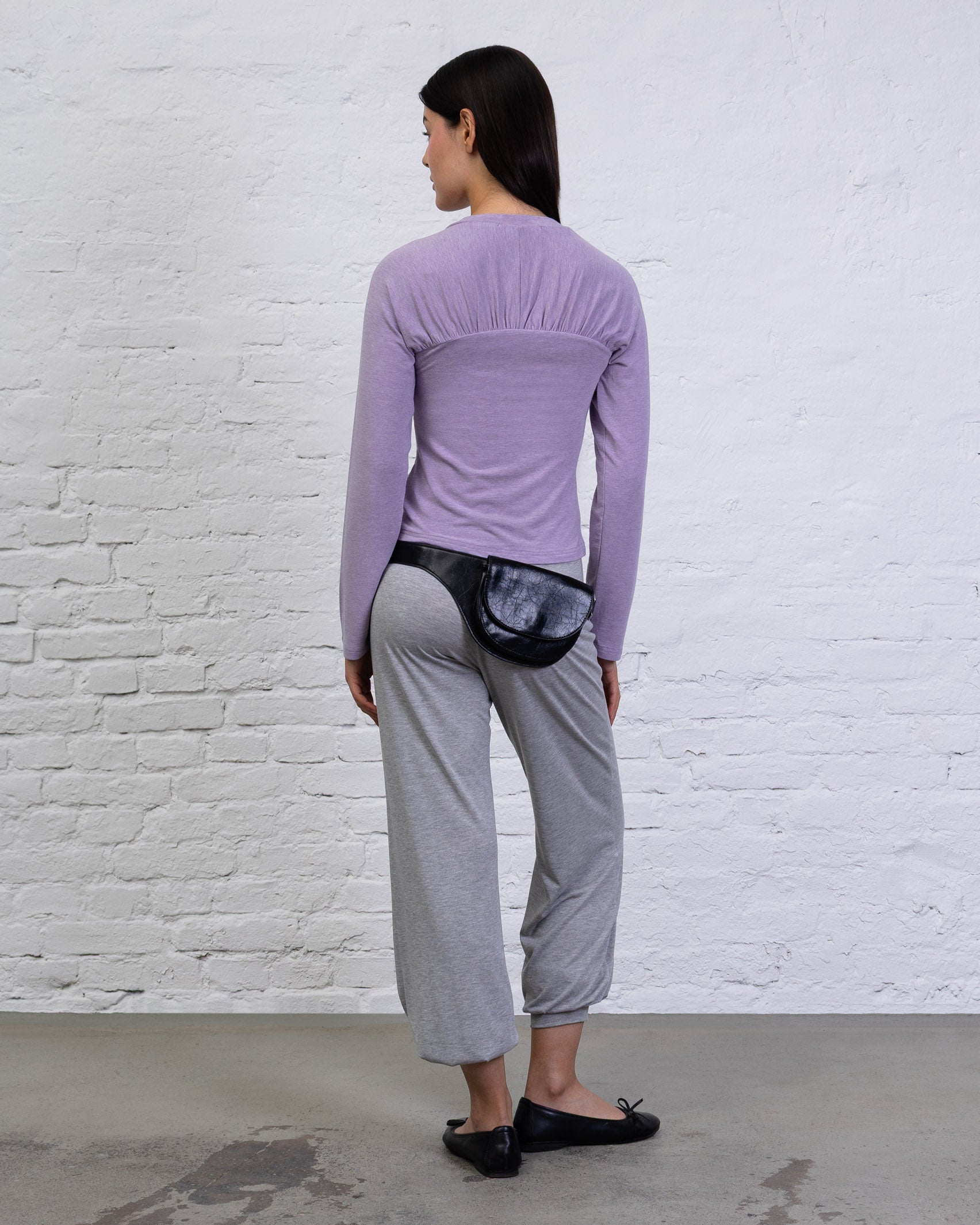 Langarmshirt mit Raffung
