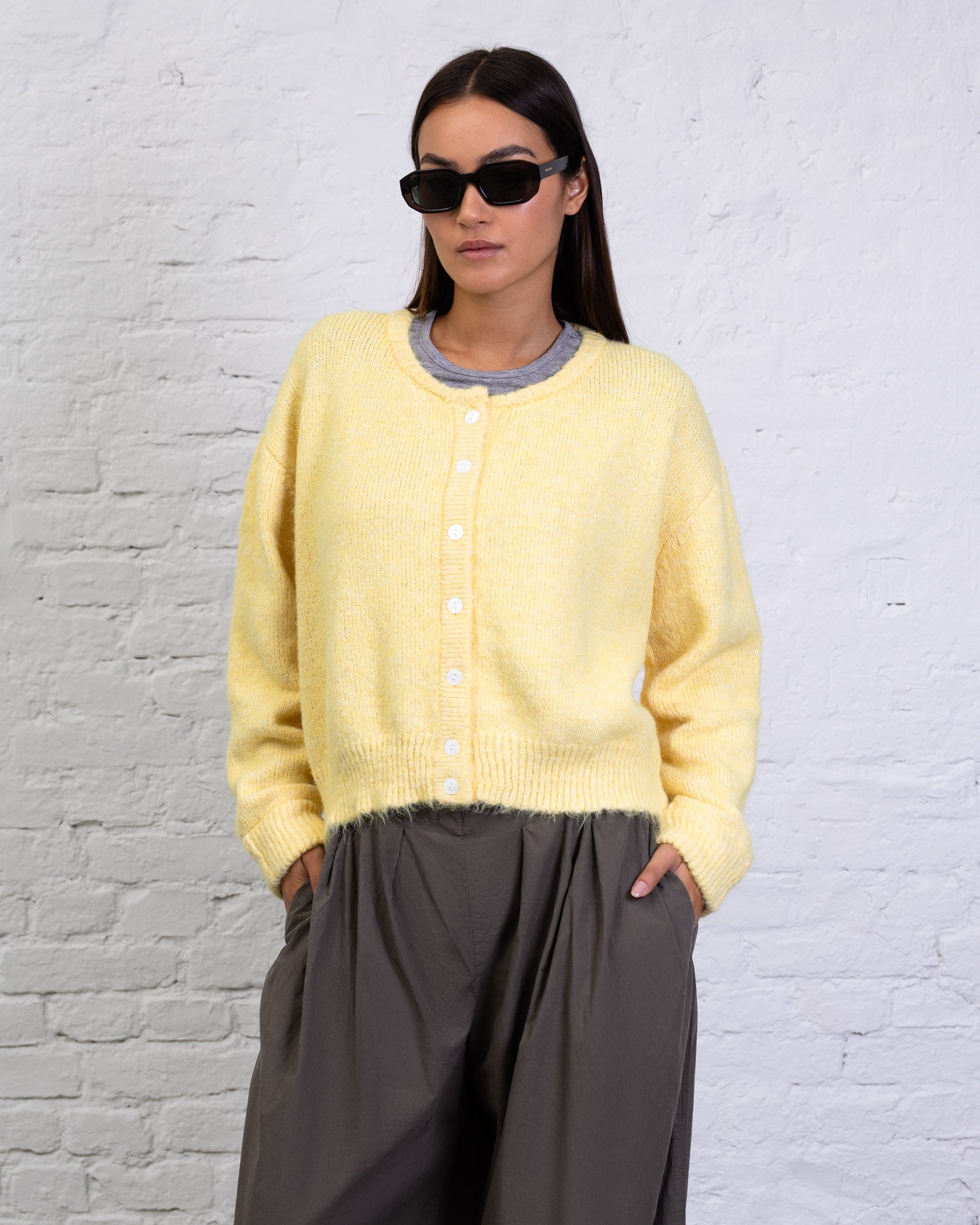 Weiche lockere Strickjacke