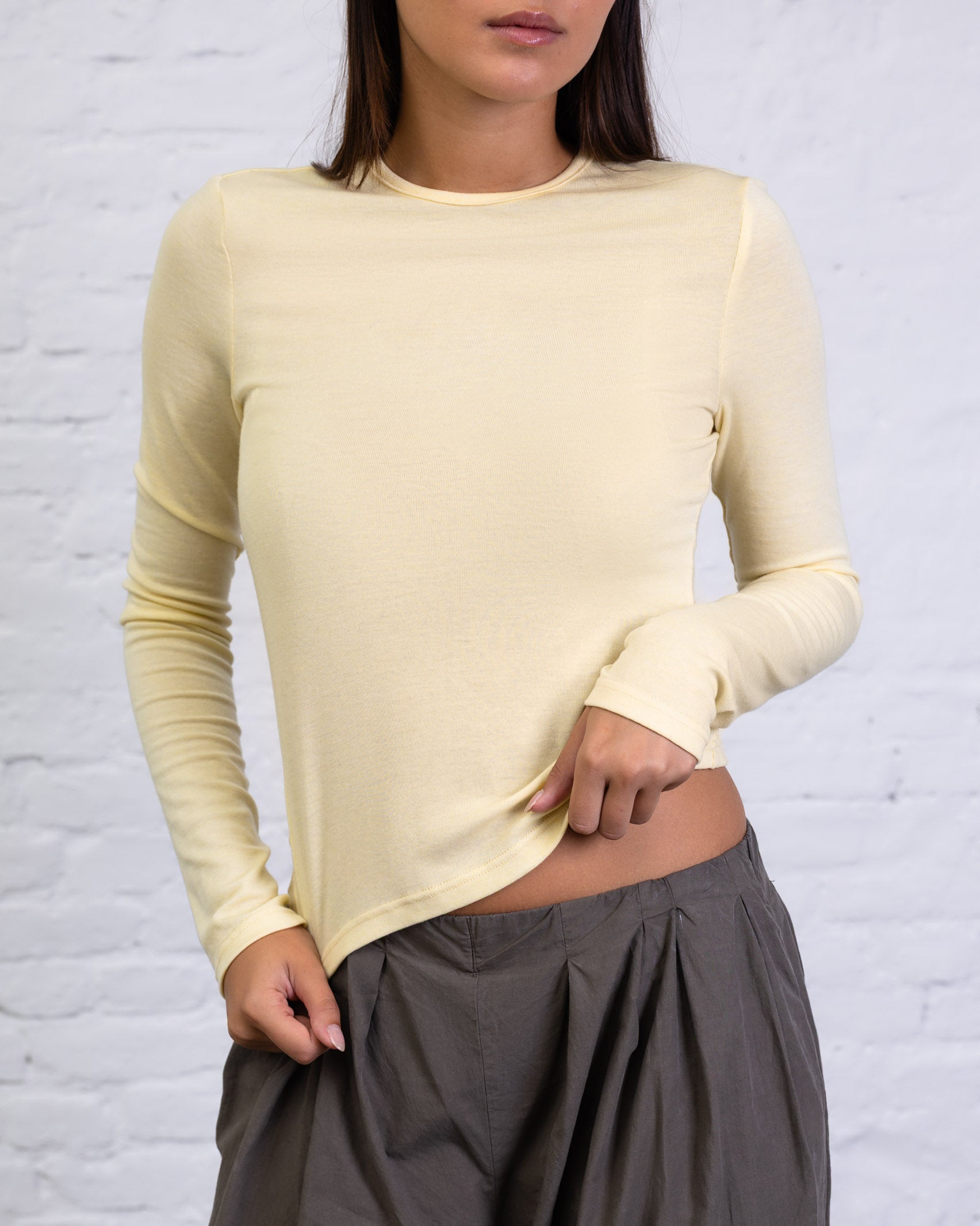 Langarmshirt mit Rundhalsausschnitt