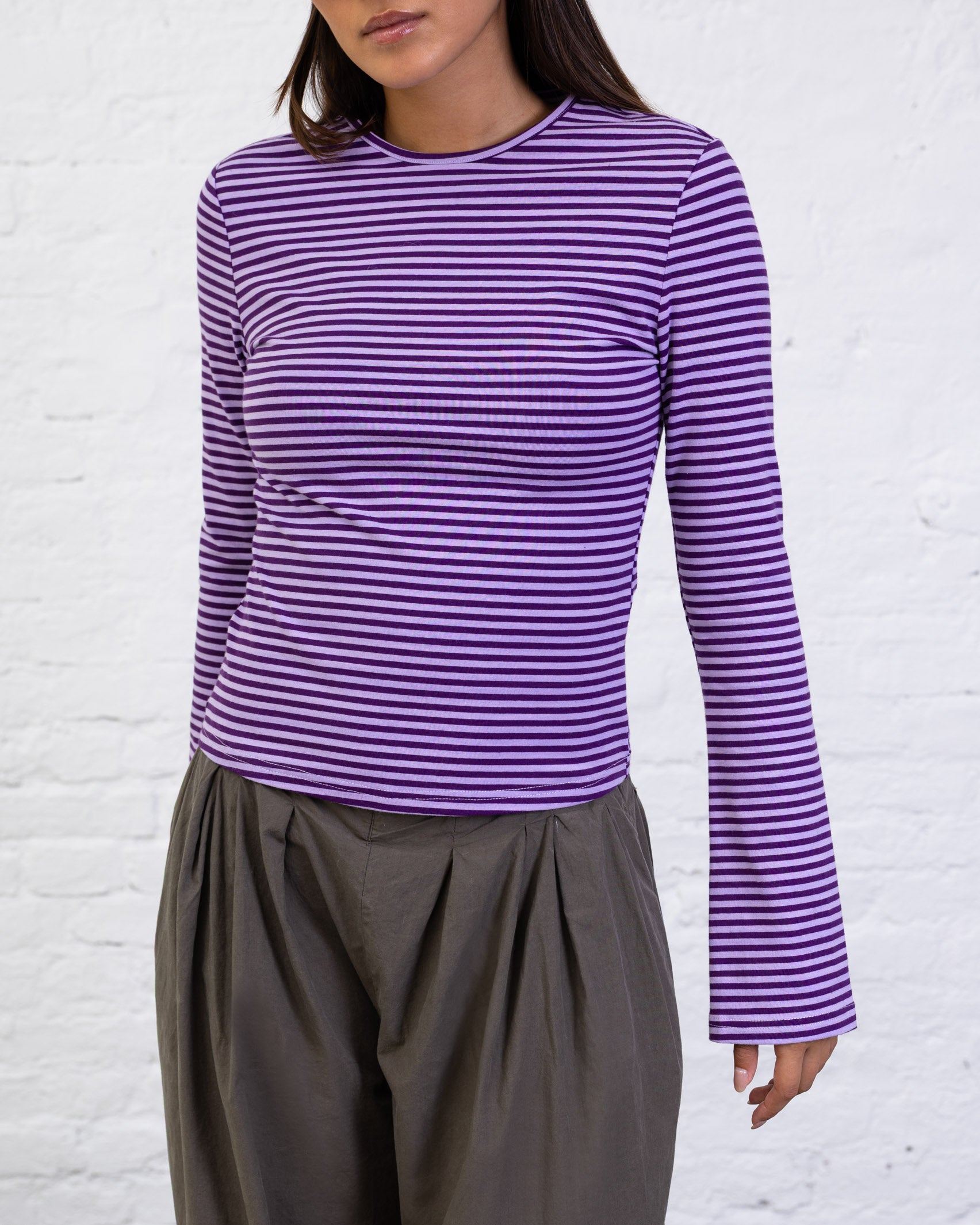 Langarmshirt mit Streifen