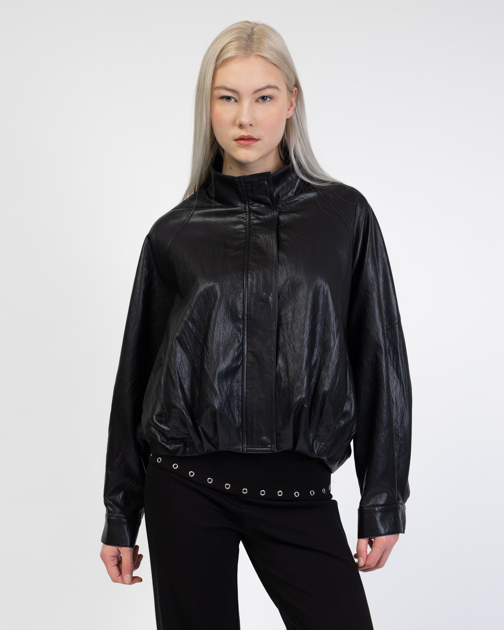 Kunstleder Bomberjacke