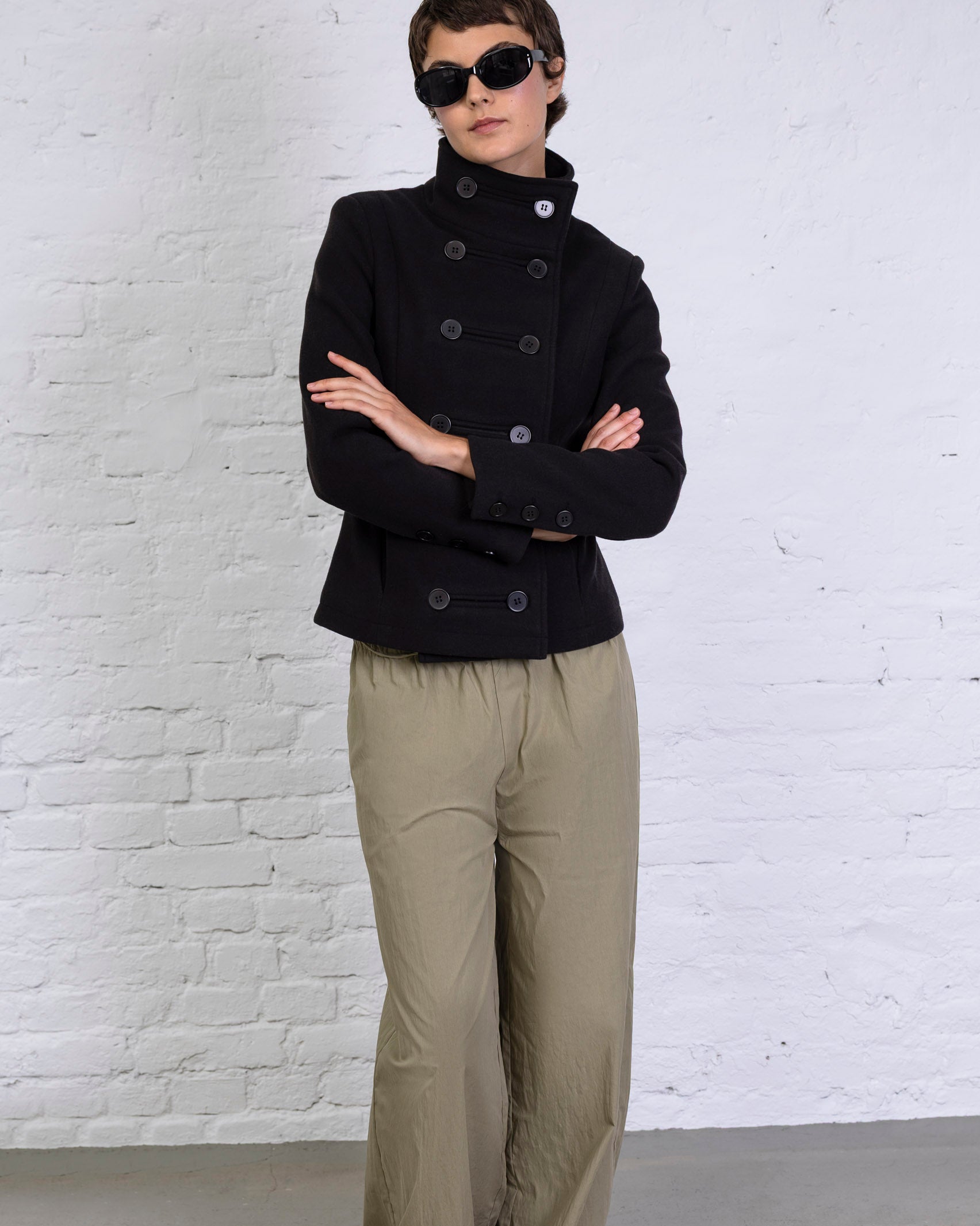 Taillierte Jacke mit Doppelknopfreihe