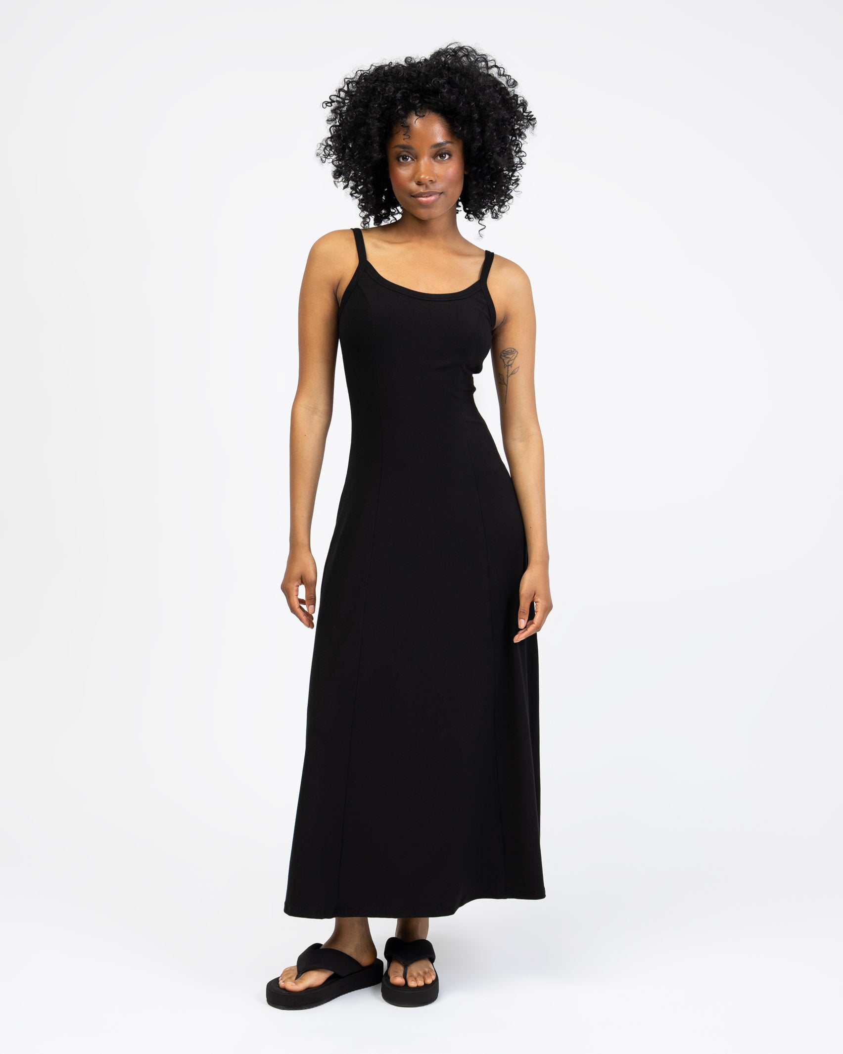 Maxi Trägerkleid