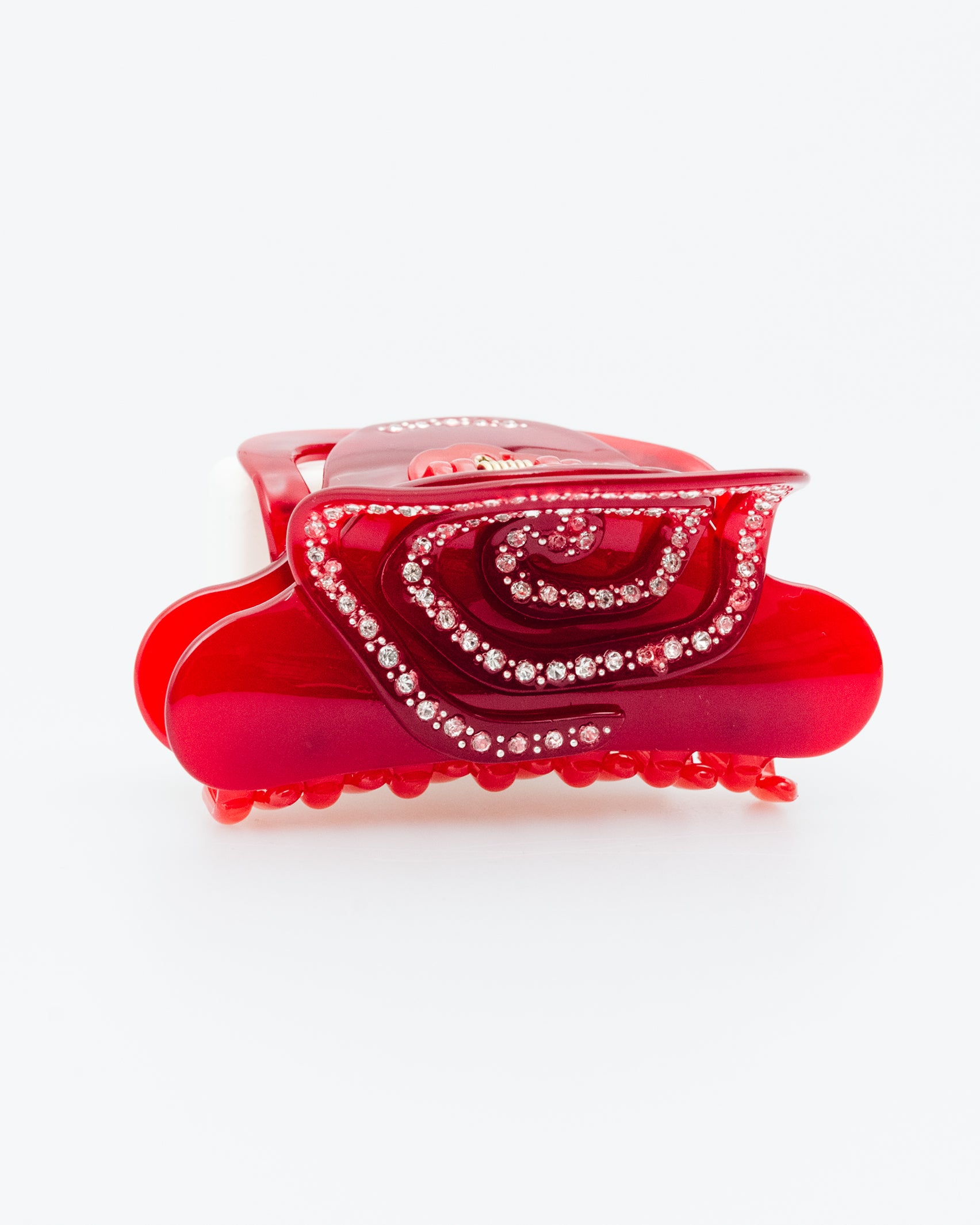 Roter Rosen Haarclip - Broke + Schön