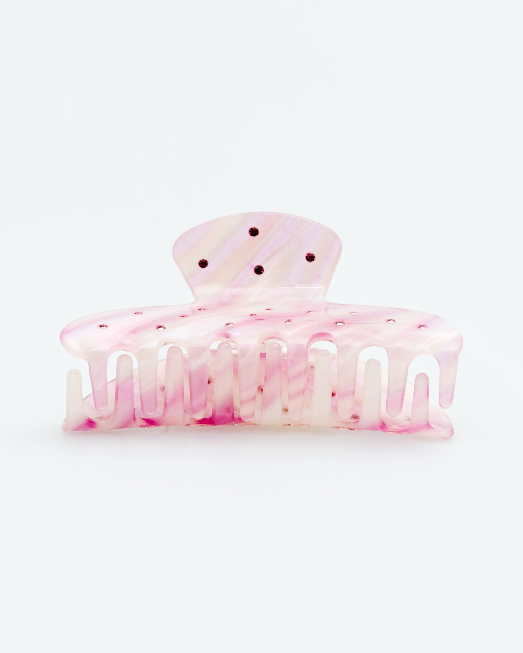 Rosa Haarclip mit Strass - Broke + Schön