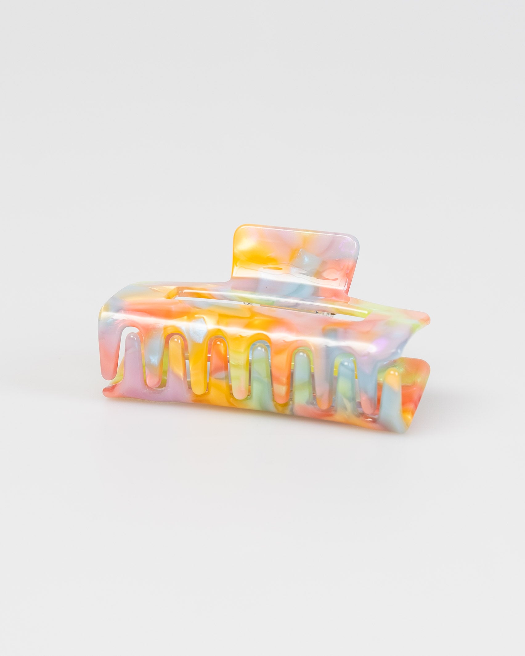 Eckiger Haarclip in Pastelltönen