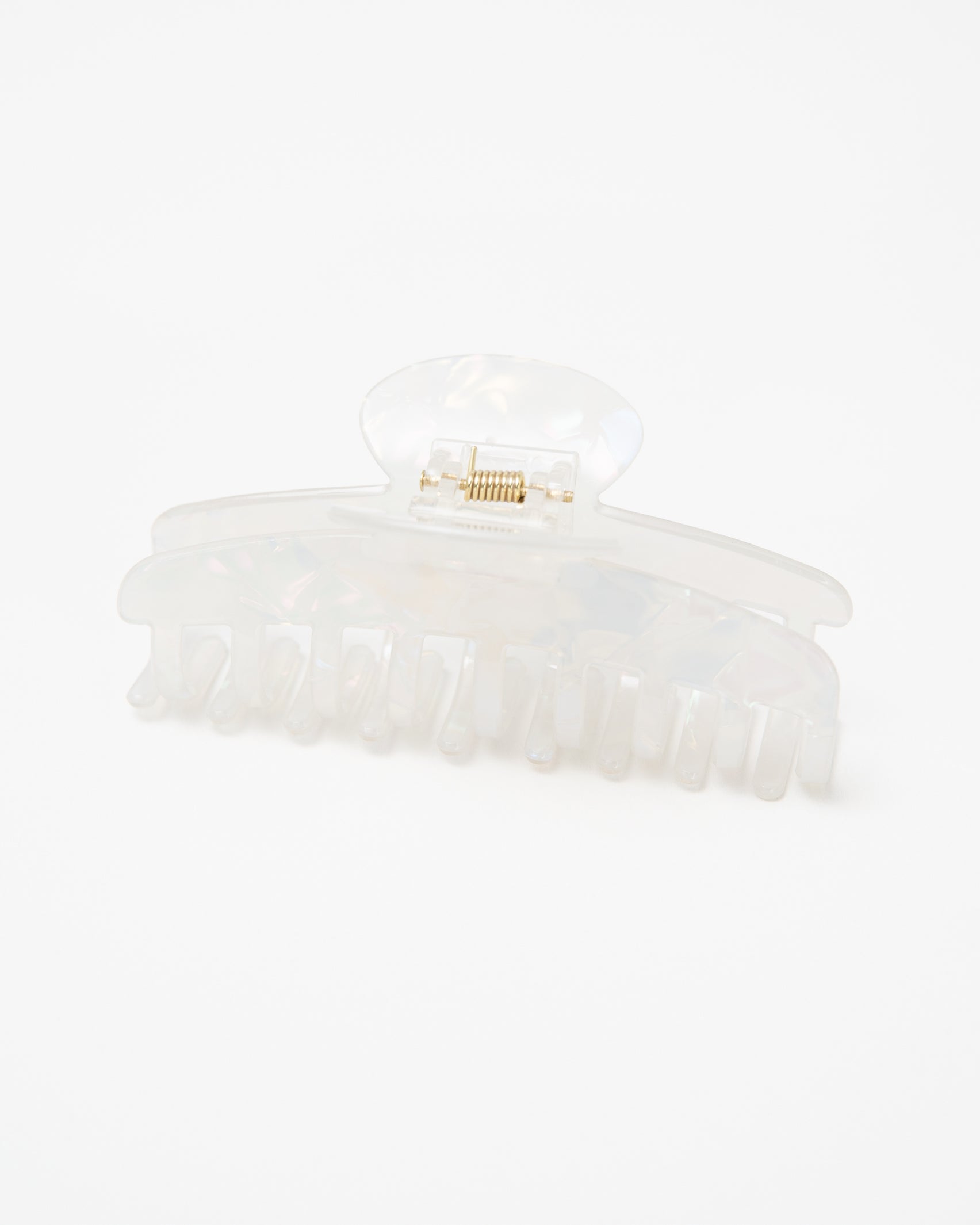 Weißer holographischer Haarclip-Broke+Schön