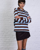 Poloshirt mit Blockstreifen