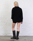 Klassische Bluse aus Leinen-Mix