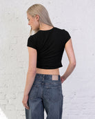 Weiches Crop T-Shirt