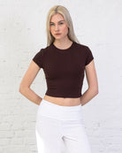 Weiches Crop T-Shirt