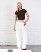 Weiches Crop T-Shirt