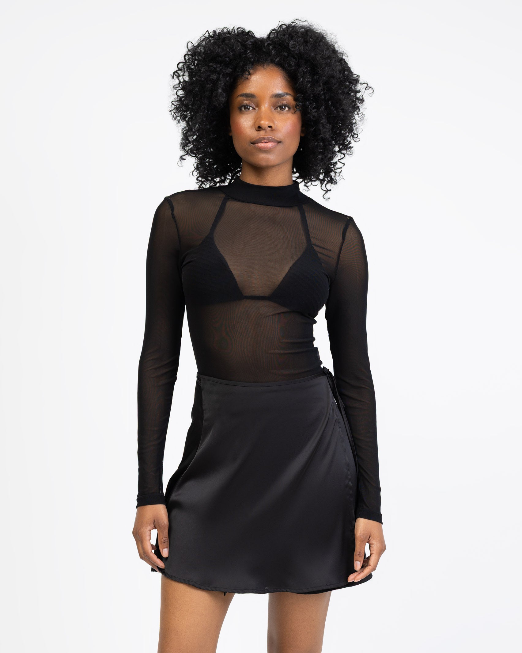 Langarm Mesh Body