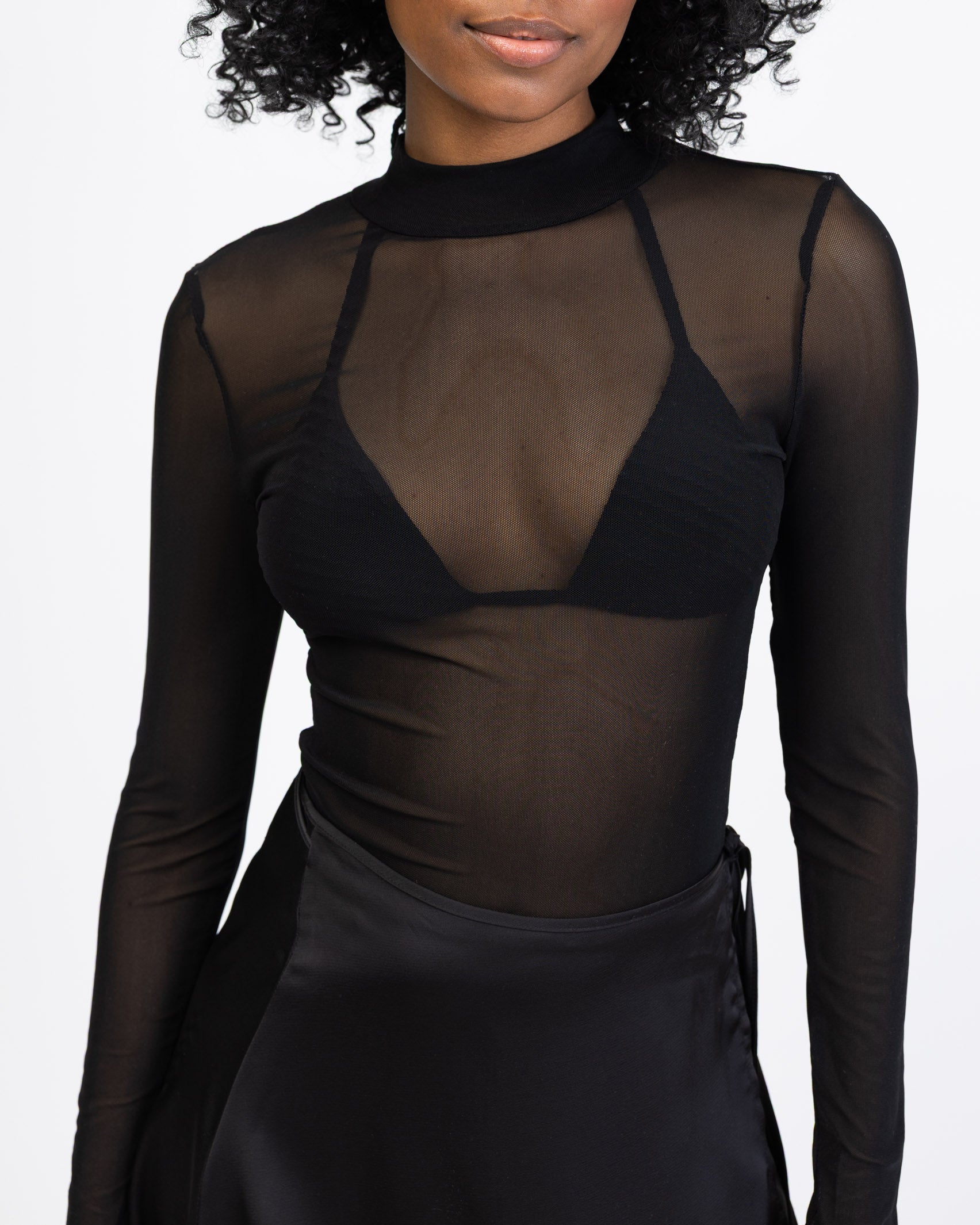 Langarm Mesh Body