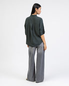 Weite Kurzarm Bluse