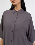 Weite Kurzarm Bluse