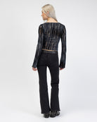 Langarmshirt mit Schlangenmuster
