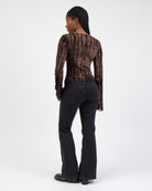 Langarmshirt mit Schlangenmuster