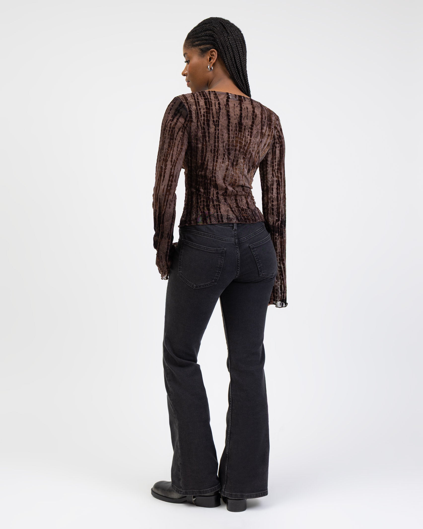 Langarmshirt mit Schlangenmuster