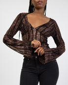 Langarmshirt mit Schlangenmuster