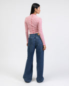 Langarmshirt mit Nahtdetails und Streifen