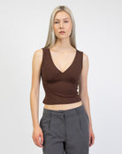 Basic Top mit V-Ausschnitt