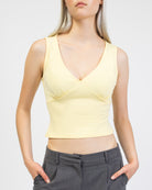 Basic Top mit V-Ausschnitt
