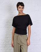 Weiches Shirt mit Raffung