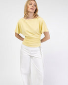 Weiches Shirt mit Raffung