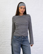 Langarmshirt mit Streifenmix