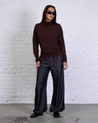 Langarmshirt mit geraffter Taille