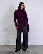 Langarmshirt mit geraffter Taille