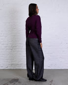 Langarmshirt mit geraffter Taille