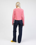 Gestreifter Cardigan aus Baumwolle