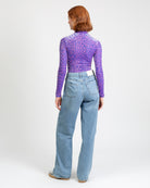 Samt Body mit Animalprint