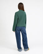 Weicher Pullover mit Stehkragen