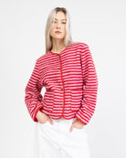 Gestreifte Teddyjacke