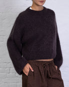 Klassischer Strickpullover mit weiten Ärmeln