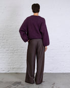 Klassischer Strickpullover mit weiten Ärmeln